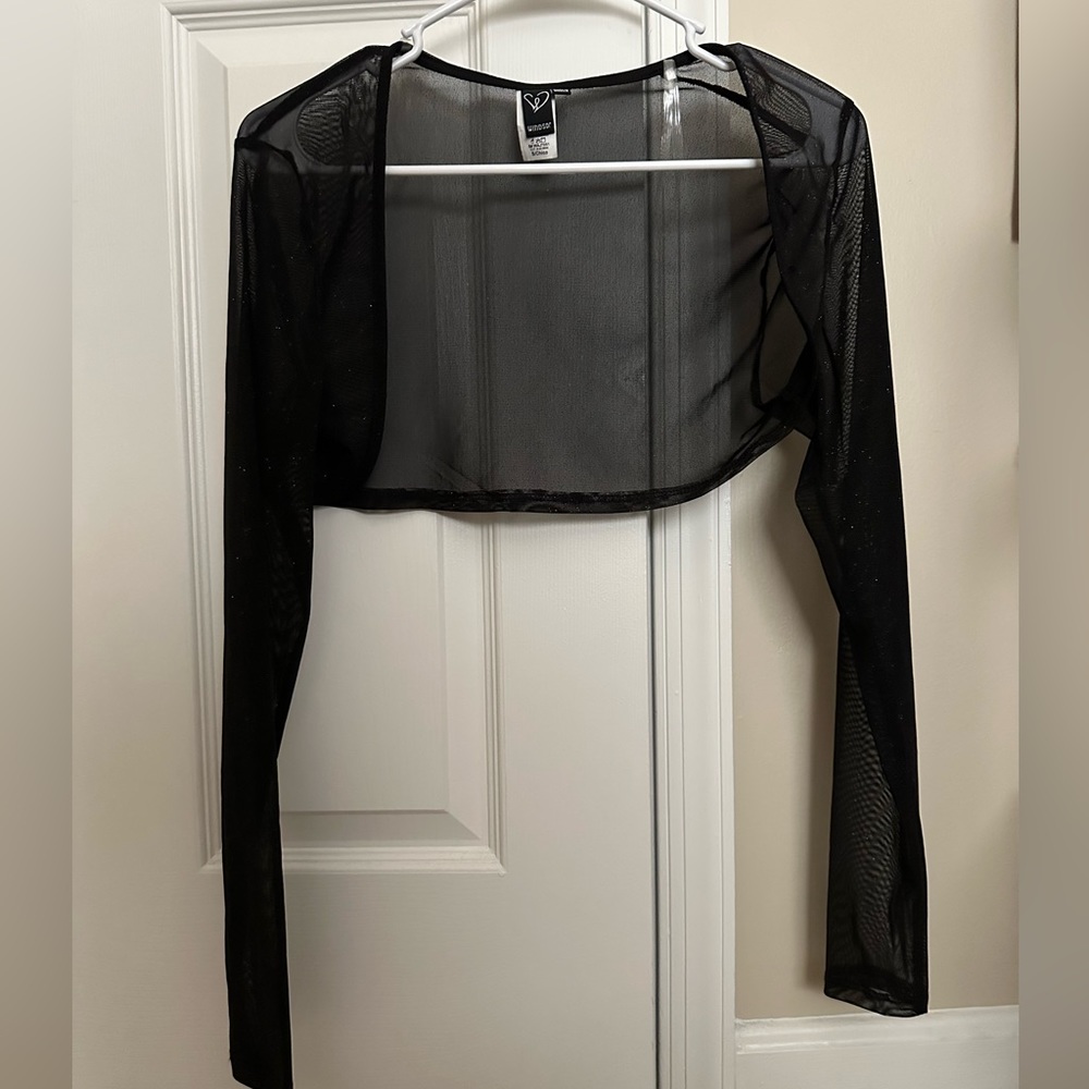 Glitter black overtop